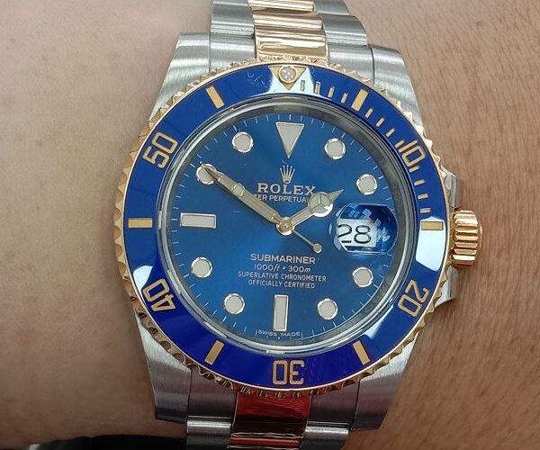 流當手錶拍賣 原裝 ROLEX 勞力士 116613 藍水鬼 盒單齊 9成5新 喜歡價可議UR015